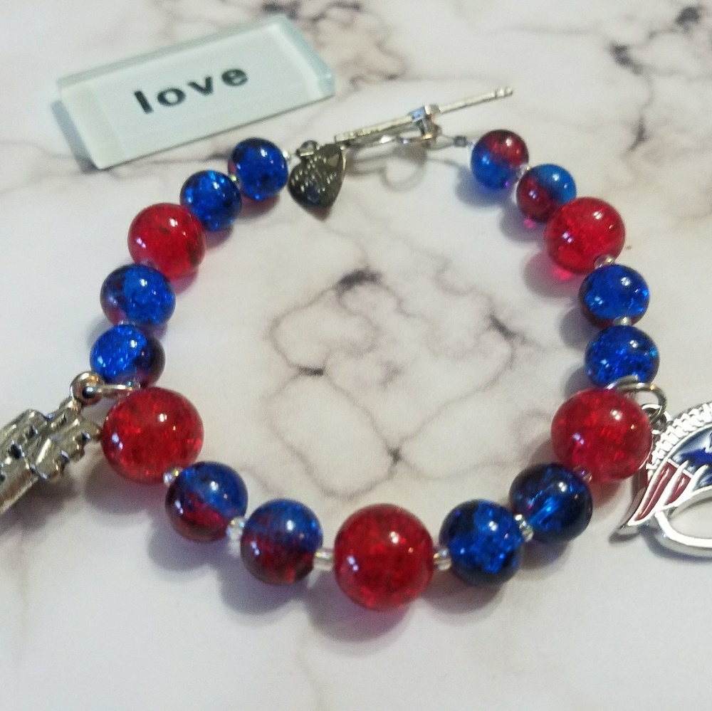 New England Patriots colors bracelet!  (3 for $15)